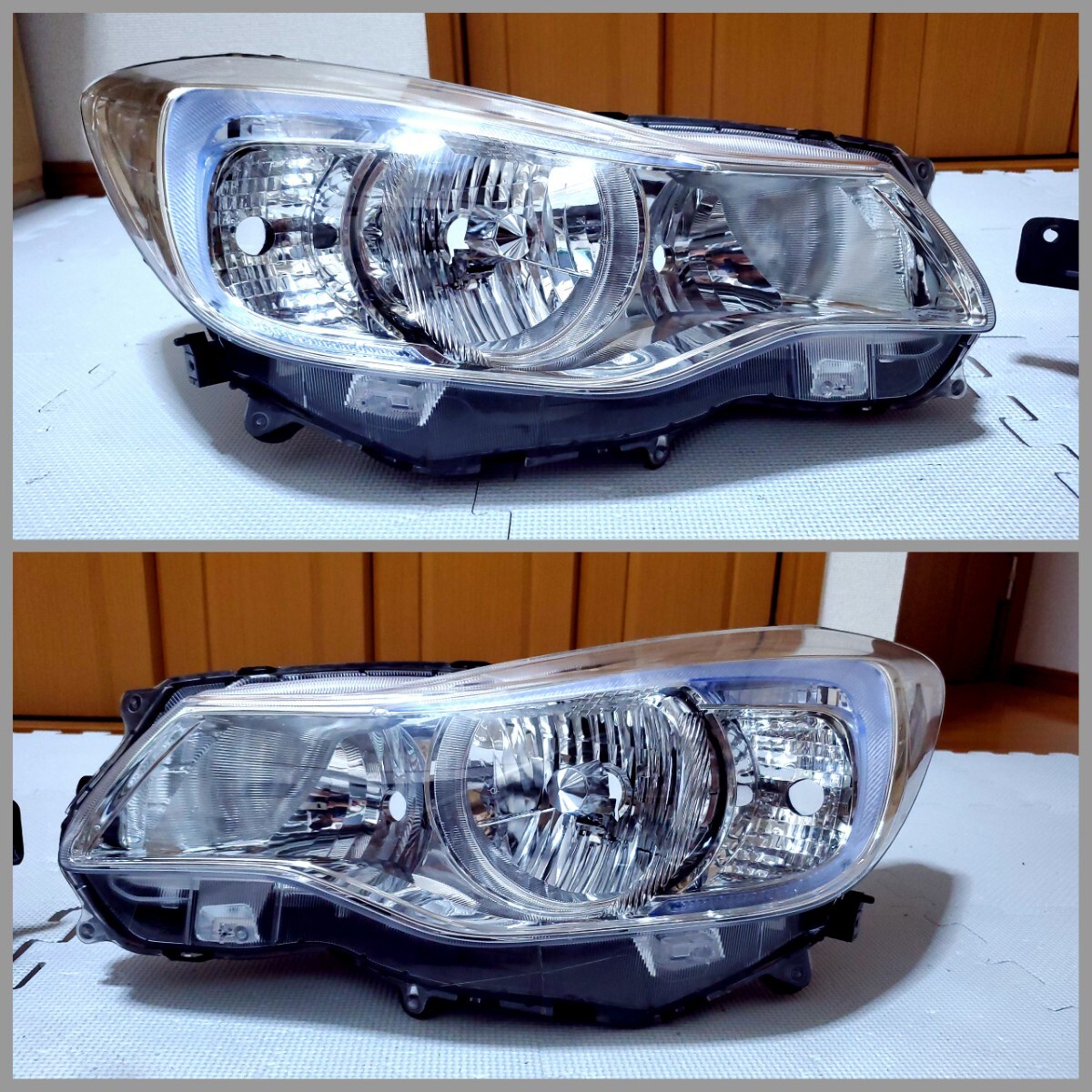 SUBARU XV 左ヘッドライト 美品 USヘッドライト スバルXVインプレッサLEDストリップヘッドランプ