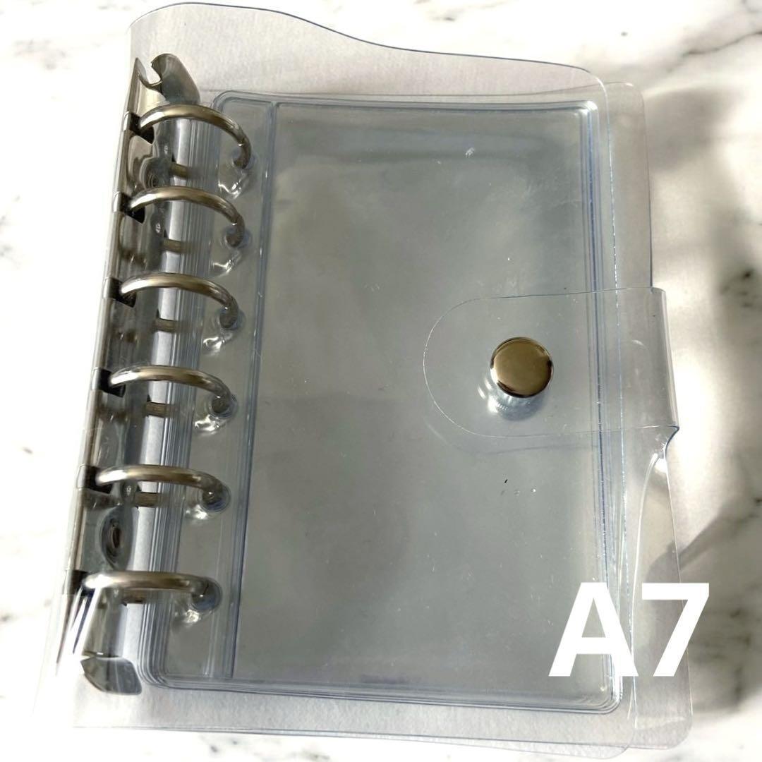 シール帳　クリアバインダー　リフィル10枚　A7　クリア　トレカ　ファイル　写真