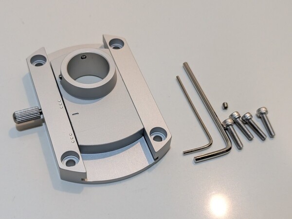 SME スライドベース ネジ工具付属 互換 軸径20mm Ortofon EMT MICRO等 トーンアーム用 未使用 新品 検索 フォノケーブル アームベース 2