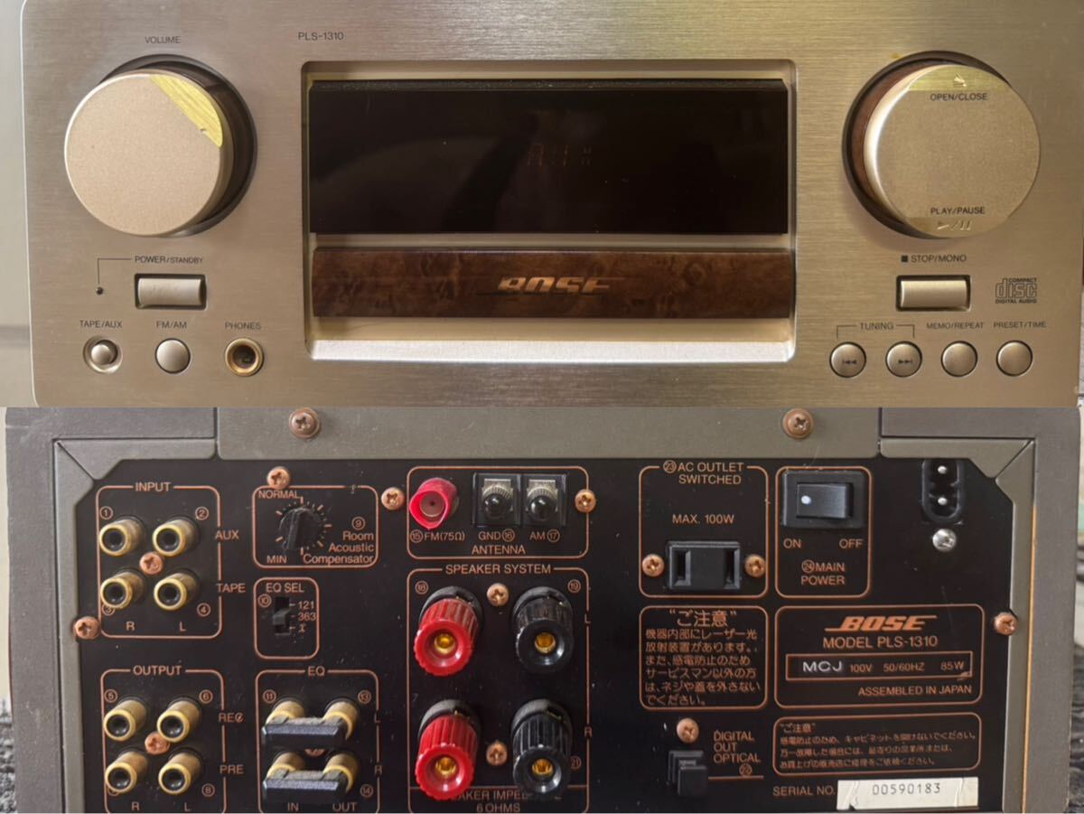 BOSE PLS-1310 極美品 レンズ、ベルト、ギア新品　オーバーホール済 Amazon.co.jp: Bose PLS-1310 CD/チューナーアンプ : 家電＆カメラ