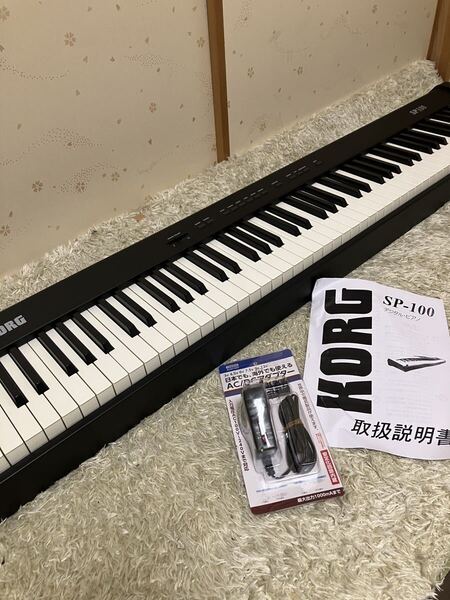 送料無料【動作品】KORG キーボード sp 100コルグ付属品多数 Rolandローランド