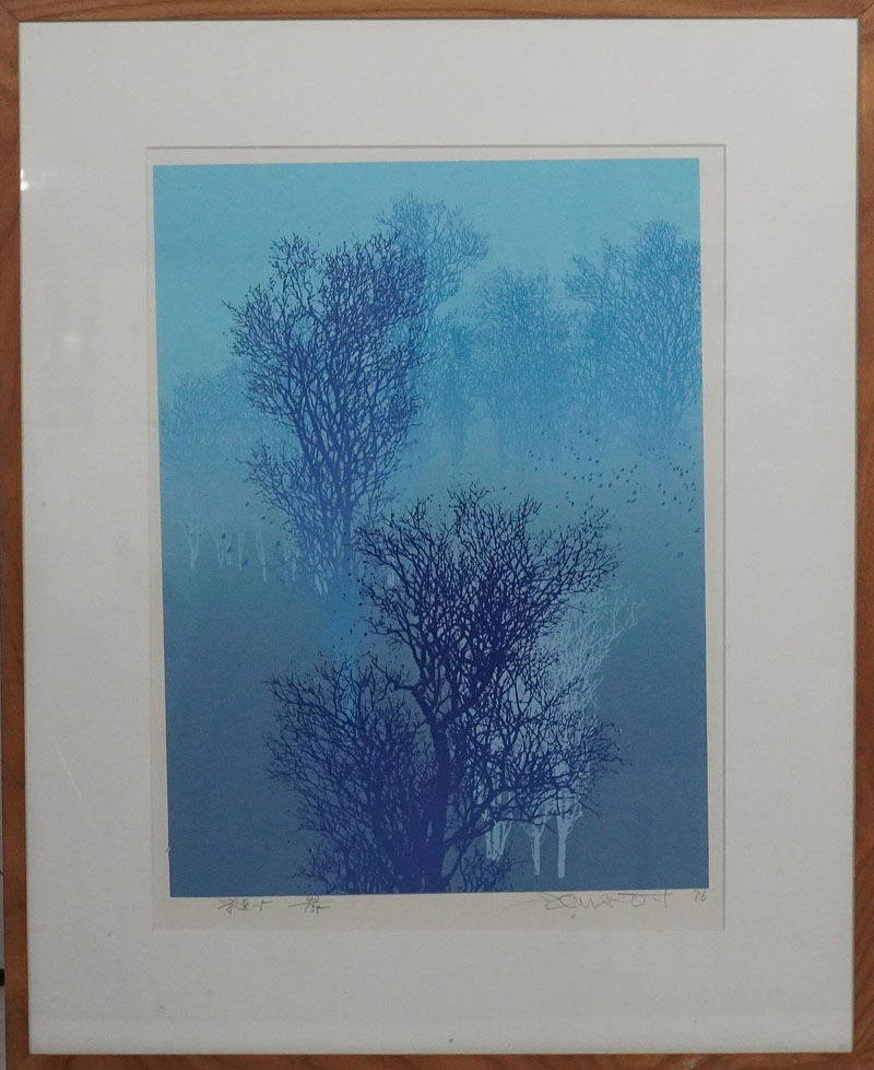 池上壮豊　シルクスクリーン　53/150 額付 富士山 絵画 風景画 シルクスクリーン 版画 池上壮豊 「富士