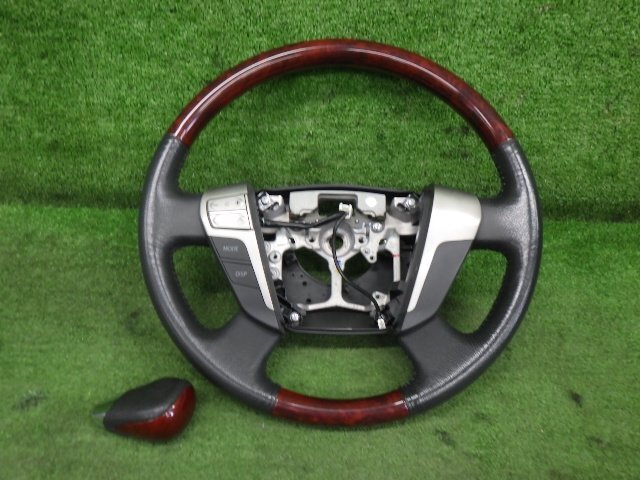 メーカー不明　ウッドハンドル メーカー不明・ウッドステアリング / 33㎝