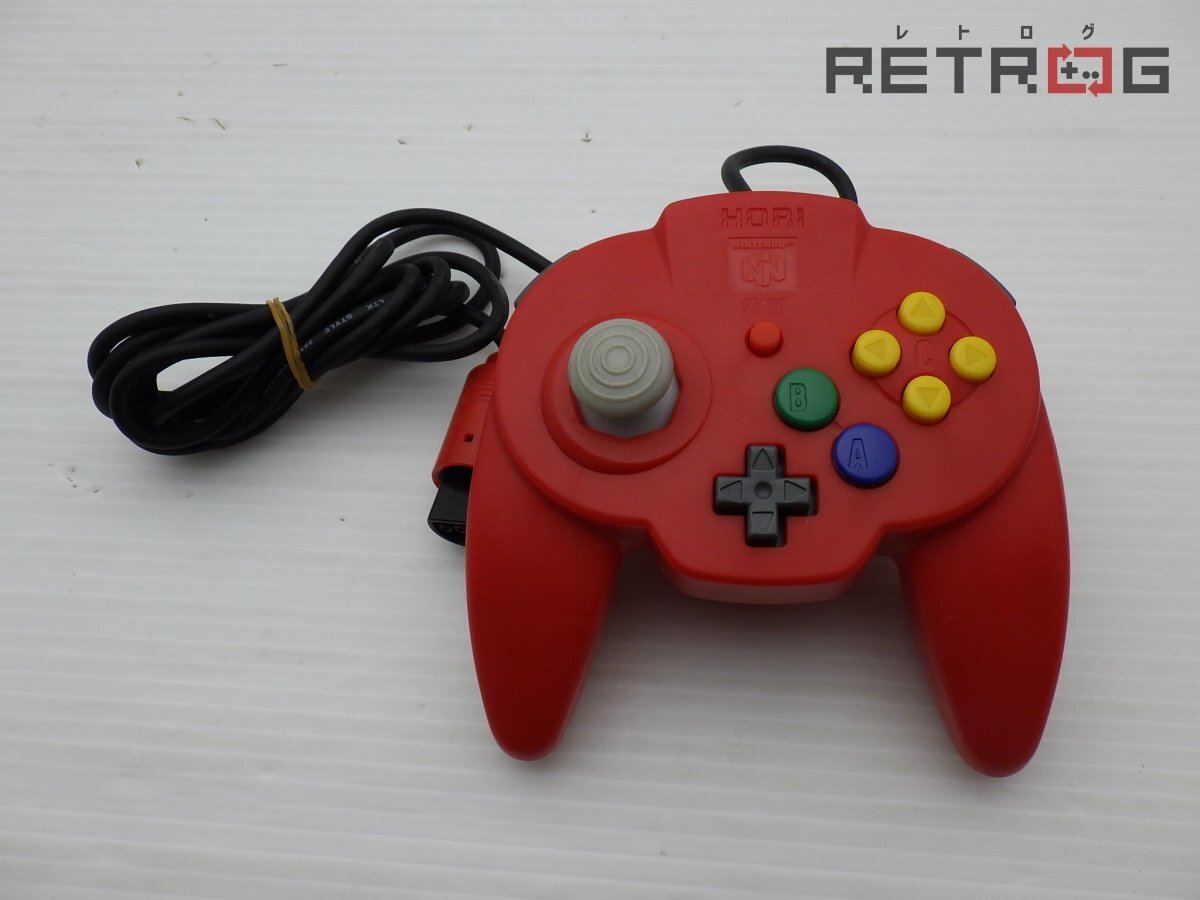 【動作確認済】ニンテンドー６４　ホリパッドミニ　トロピカルレッド　グリーン Yahoo!オークション -「64 ホリパッドミニ」の落札相場・落札価格