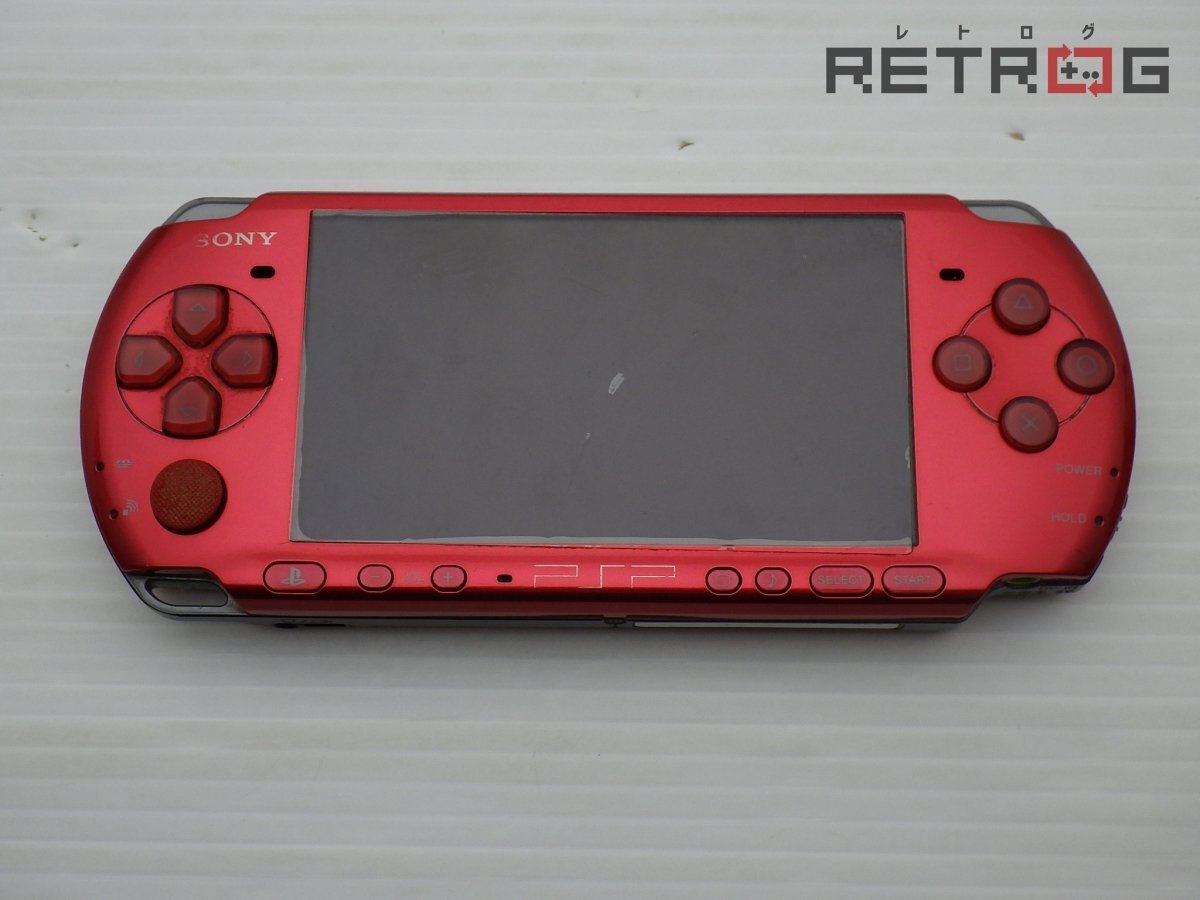 【訳ありジャンク】PSP-3000 本体 ラディアント レッド　ケース付き 訳ありジャンク】PSP-3000 本体 ラディアント レッド ケース付き