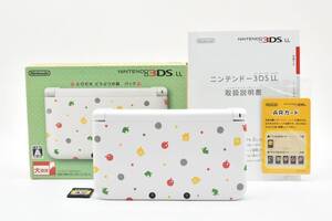 【ほぼ新品・希少・早い者勝ち!】任天堂 Nintendo ニンテンドー3DS LL とびだせどうぶつの森パック 本体 動作良好!