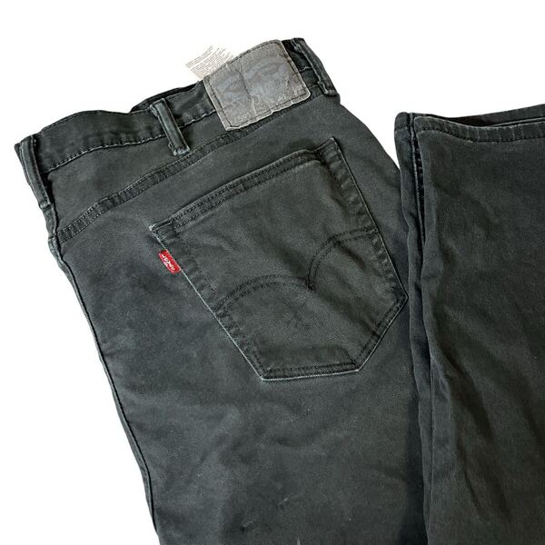 Levi's リーバイス 514 ブラックデニム ジーンズ デニム デニムパンツ 色褪せフェード W40 L32 ビッグシルエット