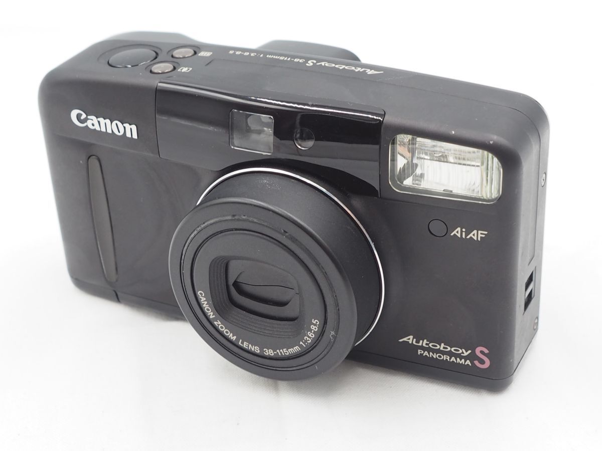 【完動品 美品】Canon Autoboy S PANORAMA ブラックボディ Yahoo!オークション -「canon autoboy s」の落札相場・落札価格