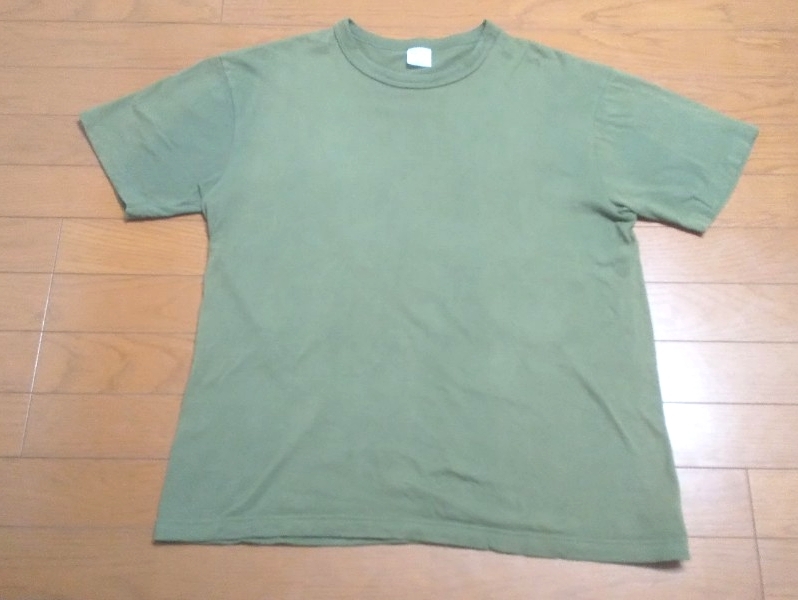 BUZZRICKSON,S Buzz Rickson's короткий рукав футболка оливковый L размер American Casual одноцветный 