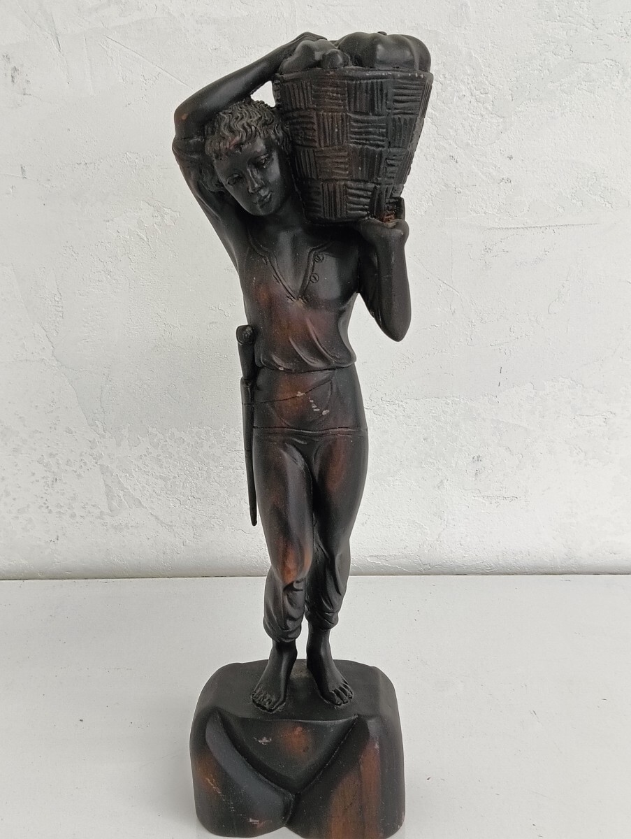 【時代古作品❗】中国古美術　中国彫刻　 木彫一刀彫　縞黒檀？　8鳥彫刻　オブジェ その他(彫刻)オークション｜サムライオークション