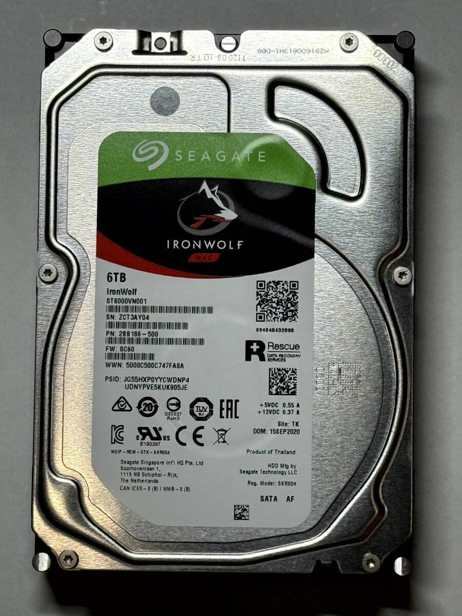 【未使用】シーゲート IRONWOLF ハードディスク 6TB 内蔵 未使用】シーゲート IRONWOLF ハードディスク 6TB 内蔵 Amazon