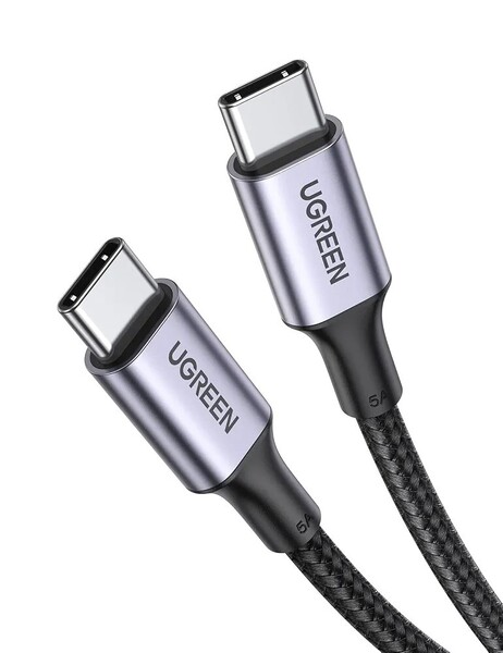 UGREEN USB Type Cケーブル PD対応 100W/5A 超急速充電 USB C ナイロン編み 断線防止 iPhone 15/16/iPad USB-C各種対応 1m ブラック