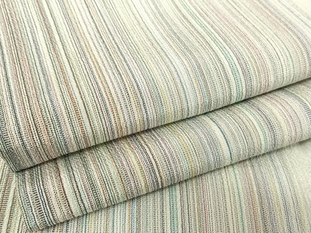 本塩沢　証紙有り　着物　縞柄　塩沢お召　やまだ織　曽根ノリ子作　紬 焦げ茶 本塩沢 証紙有り 着物 縞柄 塩沢お召 やまだ織 曽根ノリ子作 紬