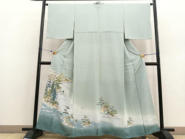 ［色留袖］　新品　作家物　シツケ有り 楽天市場】【ポイント10倍】色留袖 未着用超美品 正絹 久保田一