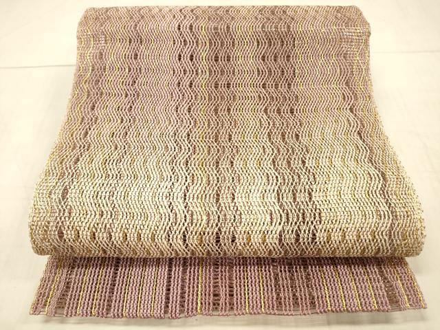 あ*こ様 名古屋帯 正絹 四角 華文 金糸銀糸 八寸U-7905 平和屋着物＊夏物 絽綴れ 八寸名古屋帯 草花文 金銀糸 正絹