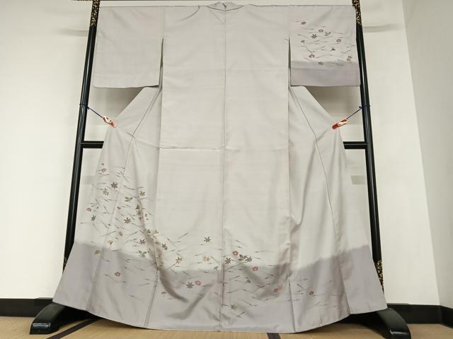 西陣 菱屋六右ェ門 訪問着 織り 正絹 パールトーン加工済 X495 西陣 菱屋六右ェ門 訪問着 織り 正絹 パールトーン加工済 X495