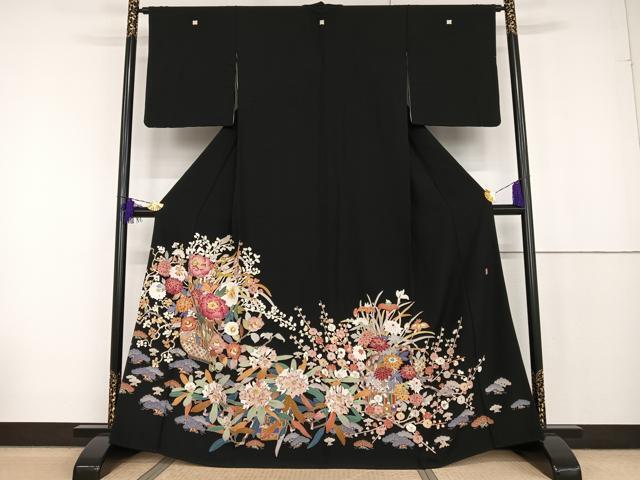 【大型】日展特選作家 百貫華峰（俊夫）染額 A 大型】日展特選作家 百貫華峰（俊夫）染額 A