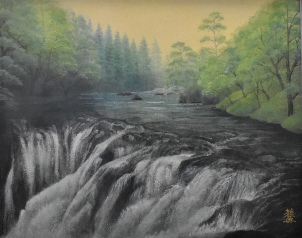 【真作】掛軸　渓流と山村の風景　彩色画　日本画　情緒ある風景画　合箱入　S84 Amazon.co.jp: 西村梅渓『農耕四季の図』日本画 ・掛け軸・風景