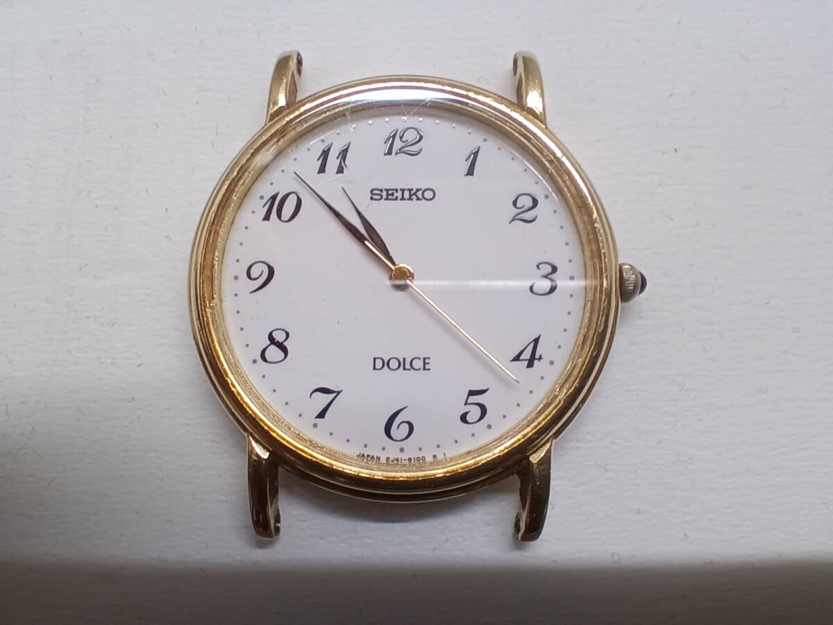 良品　SEIKO Dolce 腕時計(クォーツ) コンビ18KTベゼル Yahoo!オークション -「セイコー ドルチェ 18kt」の落札相場
