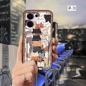 OPPO Reno13 A スマホケース カード入れ 楽々出し安い ネコ