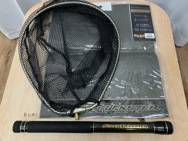 ★クーポン★ QUON クオン スーパートリックスター ランディングネット 280 / トリックスターネット ラージフレーム 42×35cm