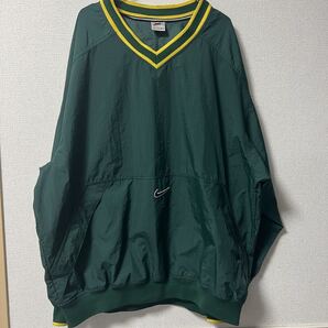 【90s-00s】NIKE プルオーバーナイロンジャケット グリーン XL