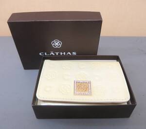 0702ナ◆未使用 CLATHAS クレイサス 牛革 カードケース◆