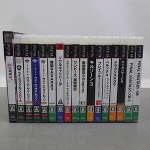 PS3 ゲームソフト まとめて17点セット/FINALFANTASY 13 13-2/バイオハザード6/戦国BASARA3/ペルソナ4/FIFA17/ワンピース海賊無双 他 80