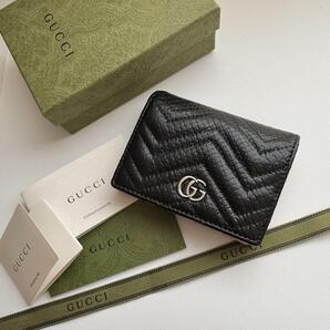【美品】 GUCCI グッチ マーモント 2つ折り 財布 コンパクト パイソン
