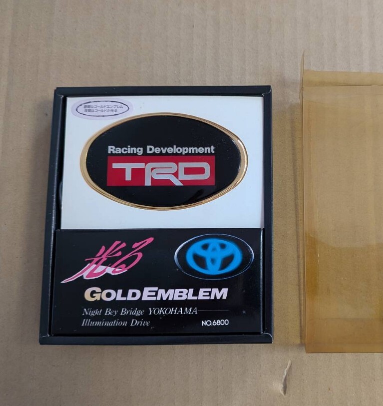  подлинная вещь TRD светится эмблема ( осмотр GX51 GX61 GX71 GX81 JZX100 10 20 Soarer Mark 2 Chaser Cresta AE86 AE92 AW11 SW20 MR2 FT86