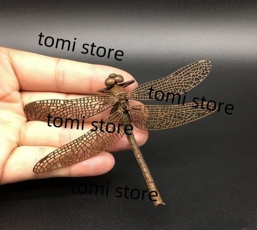 (値引き)自在置物トンボ金属工芸品 値引き)自在置物トンボ金属工芸品