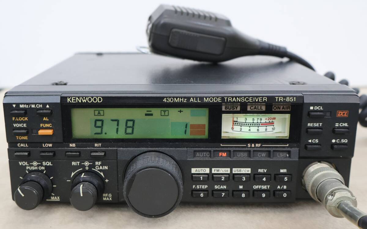☆ケンウッド 430MHz帯オールモード25W機 TR-851D(現状渡し)☆ Yahoo!オークション -「tr 851」の落札相場・落札価格