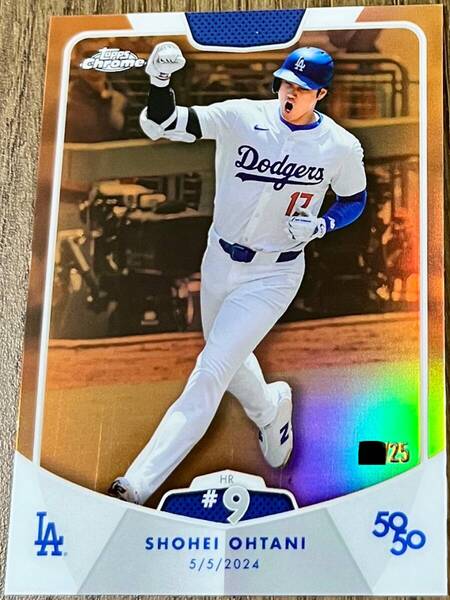 《25枚限定》topps2024大谷翔平50/50 Orangeパラレルカード