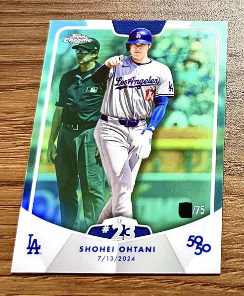 《75枚限定》topps2024 大谷翔平 50-50 greenパラレルカード