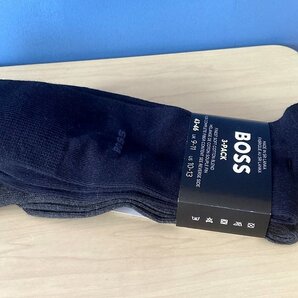 送料無料 ■ 未使用品 BOSS 春夏 ソックス 3足セット 3色 コットン75% サイズ 43-46 靴下 ヒューゴボス