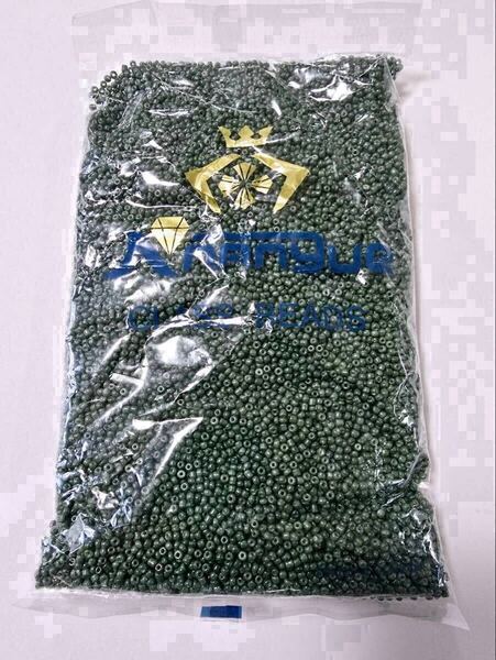 丸小ビーズ緑 ② グリーン約450g ハンドメイド バッグ 材料 手芸