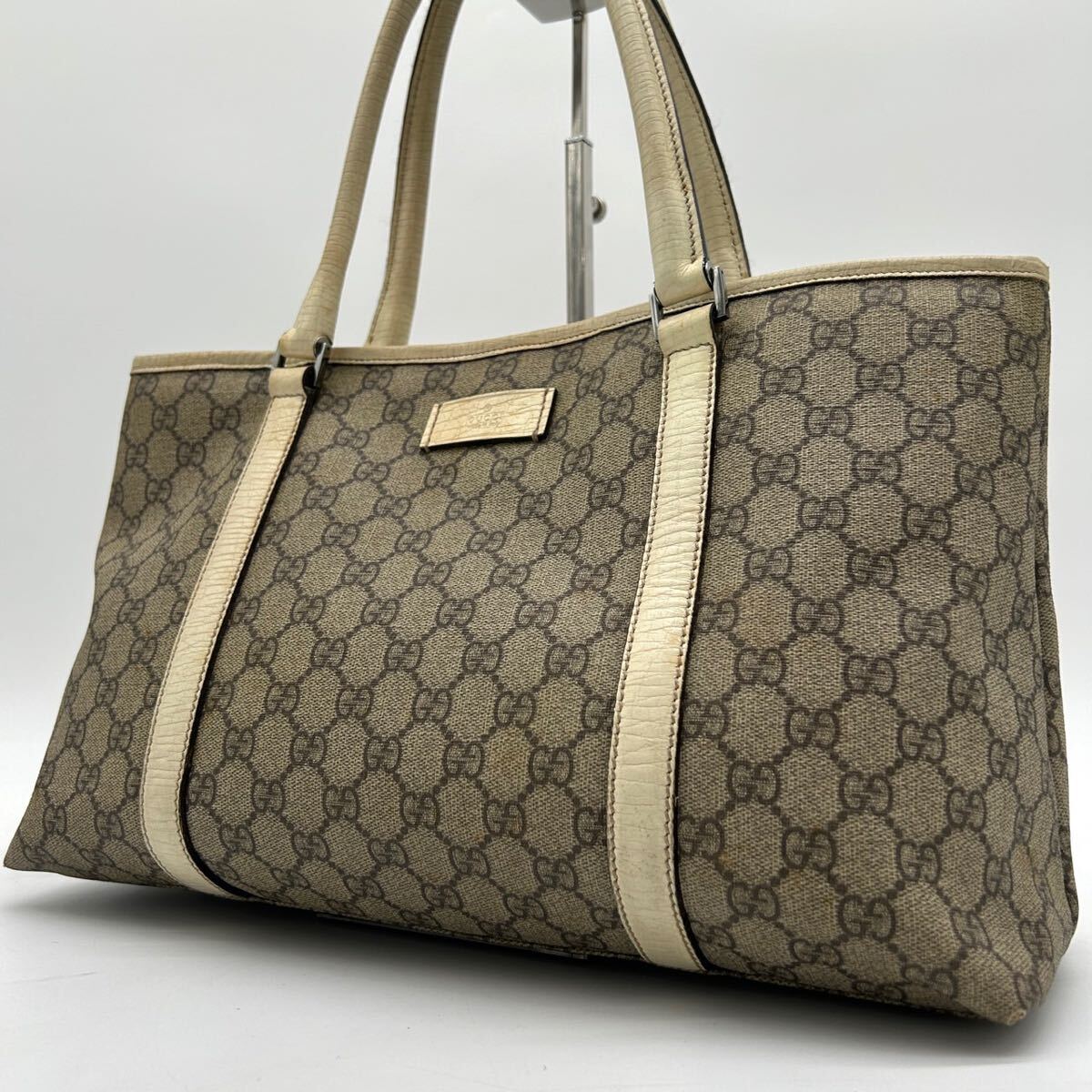 グッチ GUCCI ワンショルダーバッグ トートバッグ GG柄 総柄 巾着 GUCCI - 美品 GUCCI グッチ オールドグッチ 巾着ショルダー