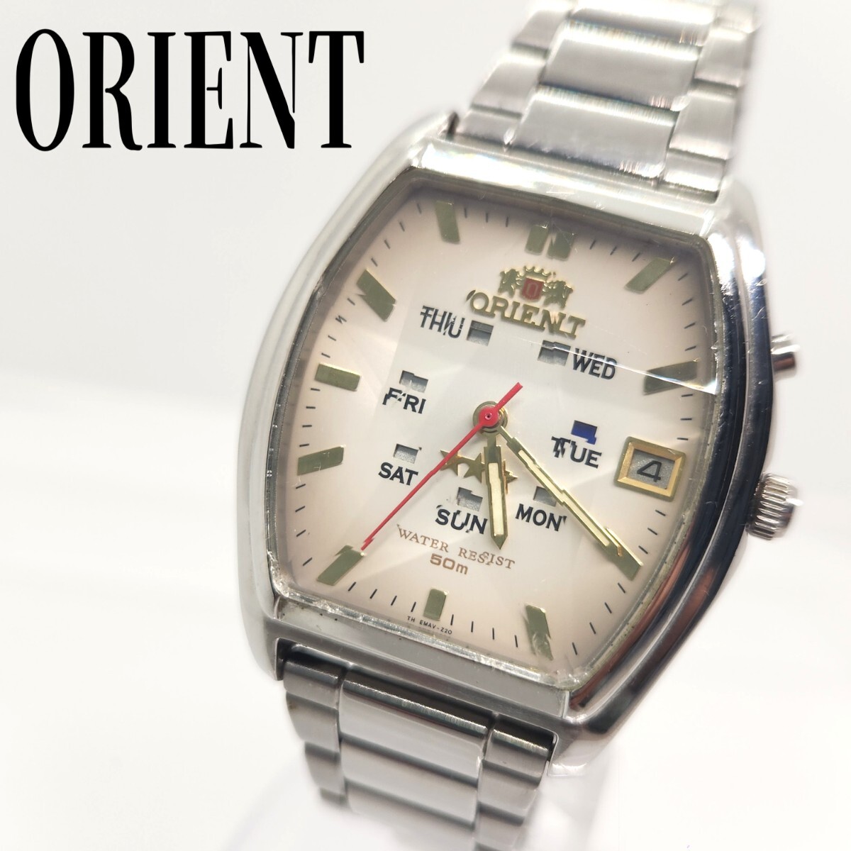 あ*う様 美品ORIENTオリエント腕時計シルバー EM60-C0 自動巻き 動 ORIENT 自動巻き時計 シルバー - メルカリ