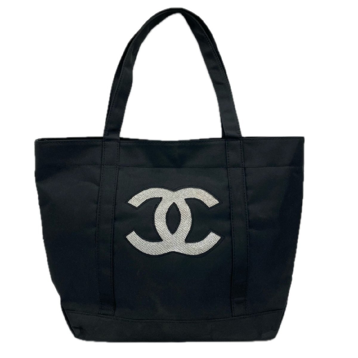シャネル ノベルティ トートバッグ CHANEL ココマーク グレー