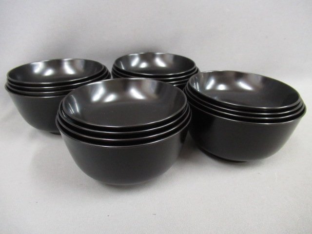 茶道具 古物品 小丸碗 プラスチック製 漆塗 大小各5客 紙箱入 茶道具 古物品 小丸碗 プラスチック製 漆塗 大小各5客 紙箱入 色