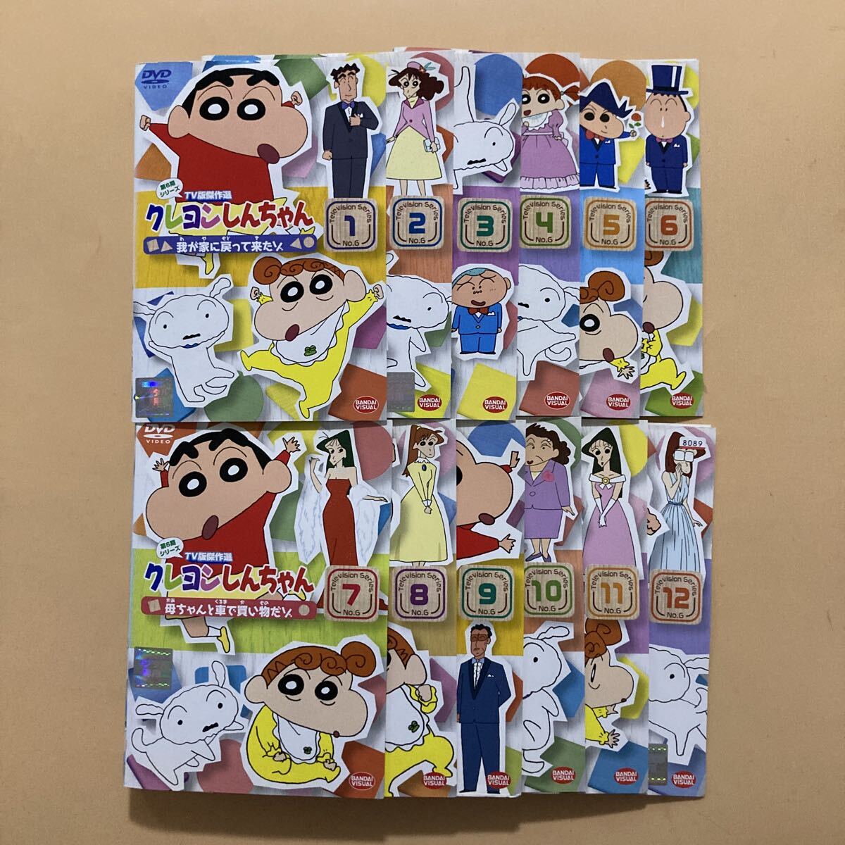 アニメ DVD クレヨンしんちゃん 大量セット 48本セット! クレヨンしんちゃん 第6期シリーズ 12巻全巻セット 管理番号