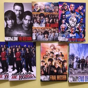 HiGH&LOW シリーズ7巻セット 管理番号24654 DVD レンタル落ち THE RED RAIN・THE WORST・THE MOVIE2,3 など