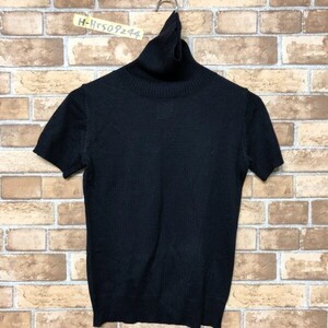 SPB Женская водолазка летняя трикотажная сшита из 2 черных