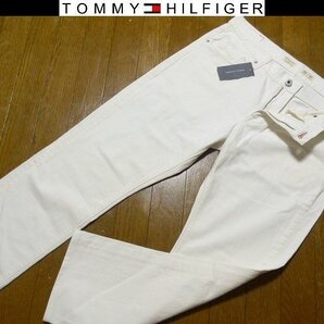 34(US)88cm★セール送無料★新品 トミーヒルフィガーUSA限定モデル 12オンス デニムパンツ ストレート ホワイトデニム