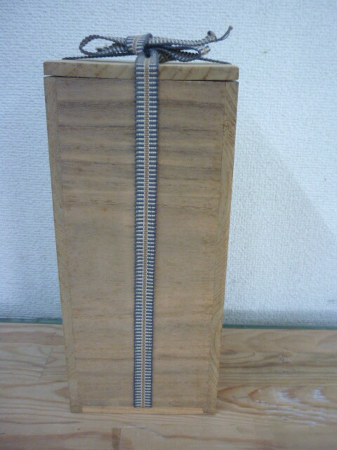 786『木製 空箱（長方形 紐付き）』紫　/骨董品 古美術 古道具 アンティーク 786『木製 空箱（長方形 紐付き）』紫 /骨董品 古美術 古道具