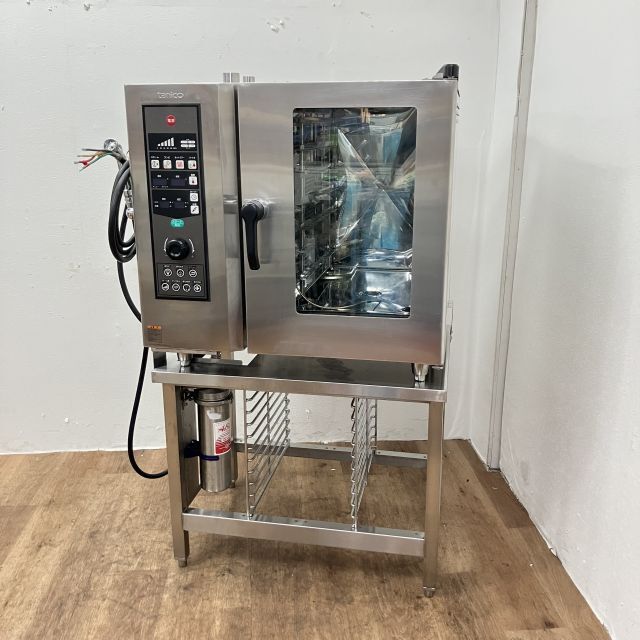 タニコー 架台付き 電気スチームコンベクションオーブン TSCO-61EBL 中