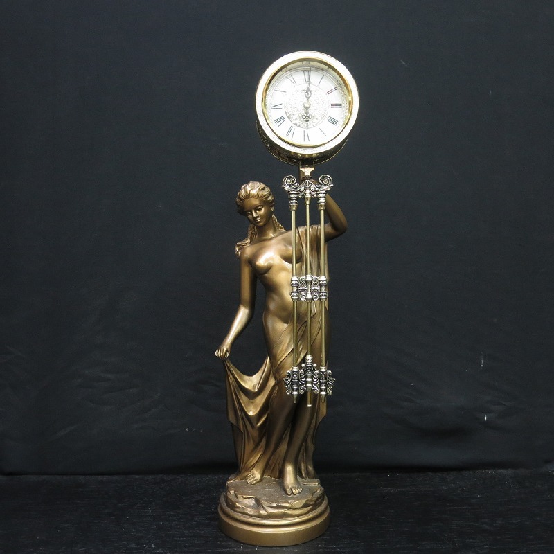 新品・未使用・CITIZEN『新幸運の女神』 CITIZEN シチズン 置時計 4RP602 新幸運の女神 女神像 置き時計