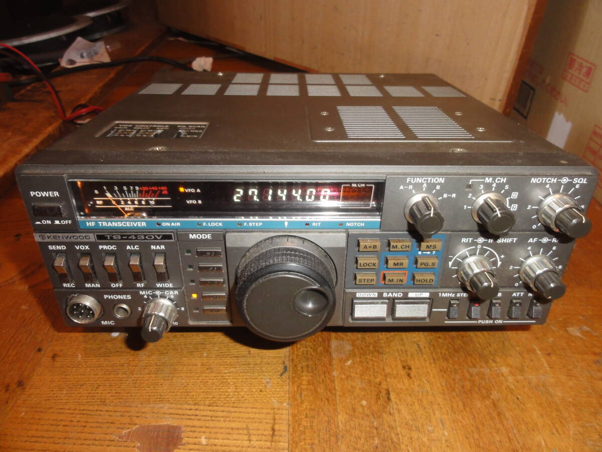 アマチュア無線機、TS−430V HFkenwood Yahoo!オークション -「ts-430」(トランシーバー) (アマチュア