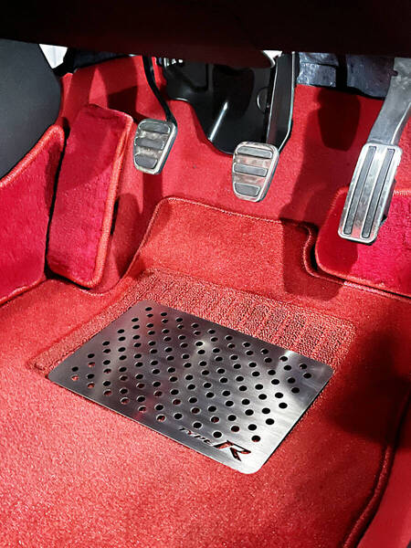 HONDAホンダ CIVIC TYPE-R シビック タイプアール タイプR FD2 FN2 FC1 FK8 FL1 FL4 FL5 ヒールプレート フットレスト ヒールパッド ペダル