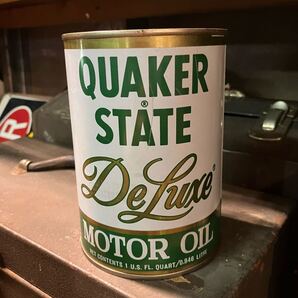 【vintage】オイル缶 QUAKER STATEMOTR OIL ガレージ 店舗什器 アンティーク古着 US 店舗什器 古道 具 ヴィンテージ